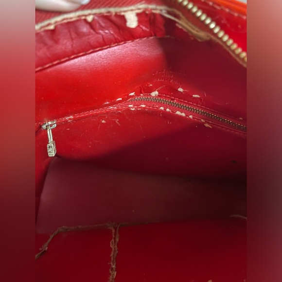 Louis Vuitton Monogram Vernis Houston LV Logo Red Patent Tote Bag - Picture 9 of 10